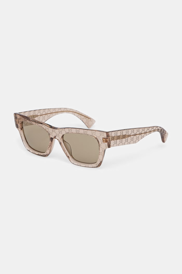 Gucci okulary przeciwsłoneczne wayfarer damskie GG1835S beżowy AA00