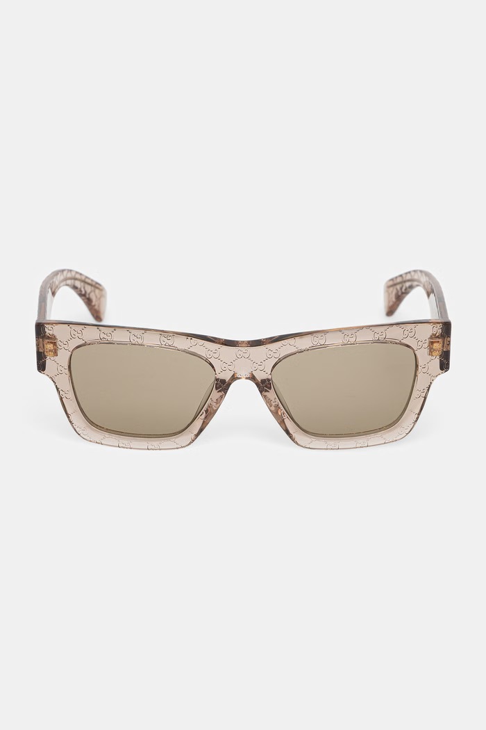 Akcesoria Gucci okulary przeciwsłoneczne wayfarer damskie GG1835S beżowy