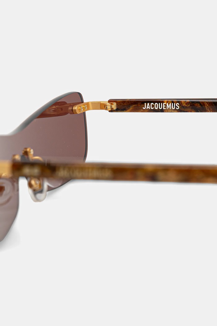 Jacquemus okulary przeciwsłoneczne MIRADA brązowy JAC69C2SUN