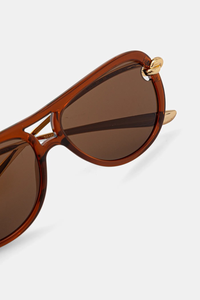 Bottega Veneta слънчеви очила дамски кафяв BV1418S