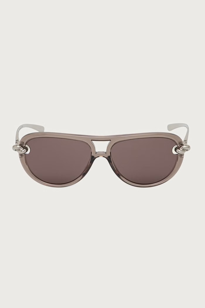 Bottega Veneta Okulary przeciwsłoneczne damskie BV1418S srebrny AA00