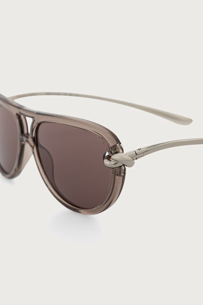 Akcesoria Bottega Veneta Okulary przeciwsłoneczne damskie BV1418S srebrny