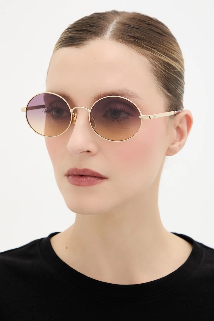 Chloé ochelari de soare nu aur CH0326S
