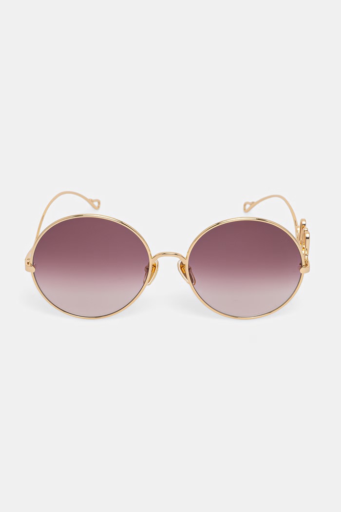 Akcesoria Chloe okulary przeciwsłoneczne okrągłe damskie CH0329S złoty