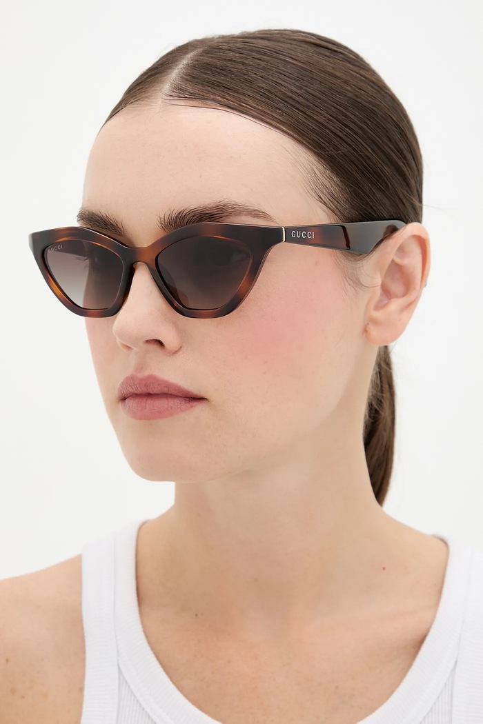 Gucci okulary przeciwsłoneczne gradientowa brązowy GG1931S