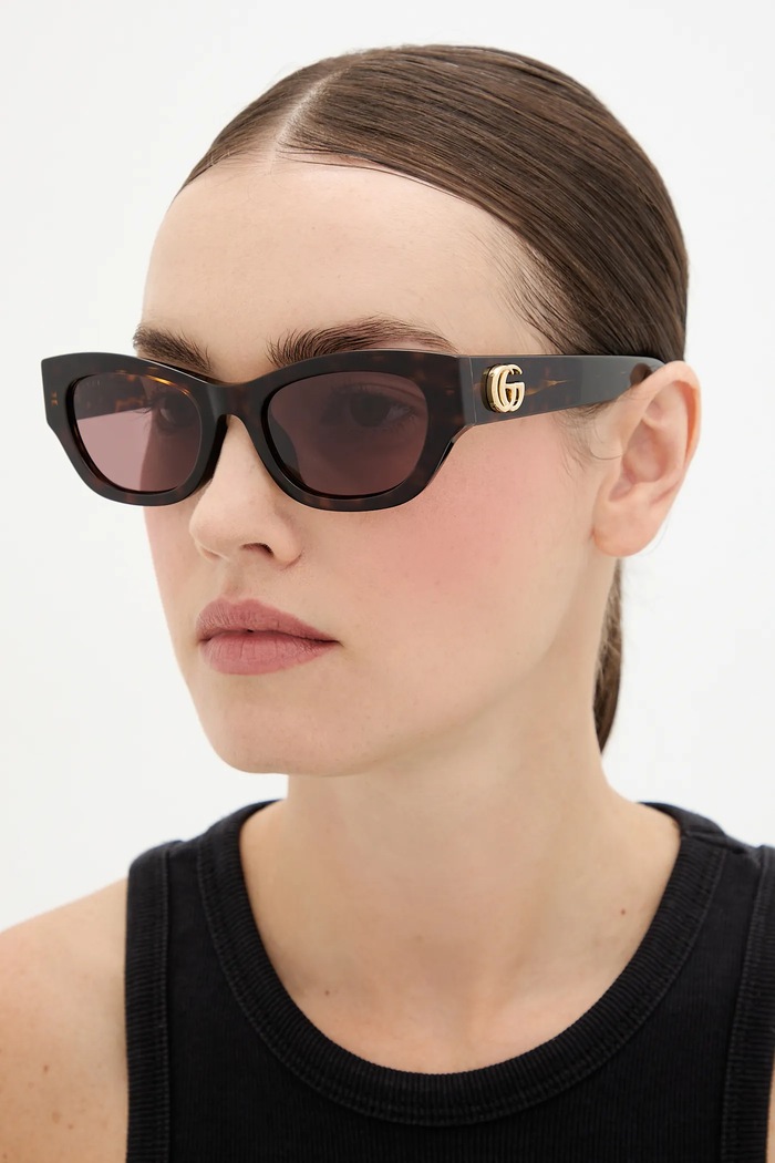 Slnečné okuliare Gucci hladký hnedá GG1954SA