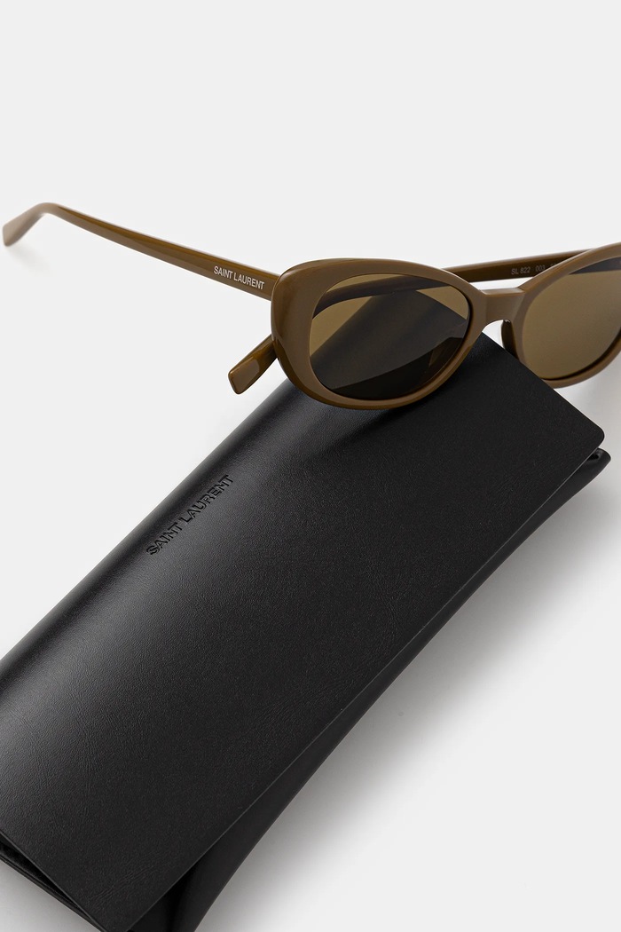 Slnečné okuliare Saint Laurent hnedá SL.822