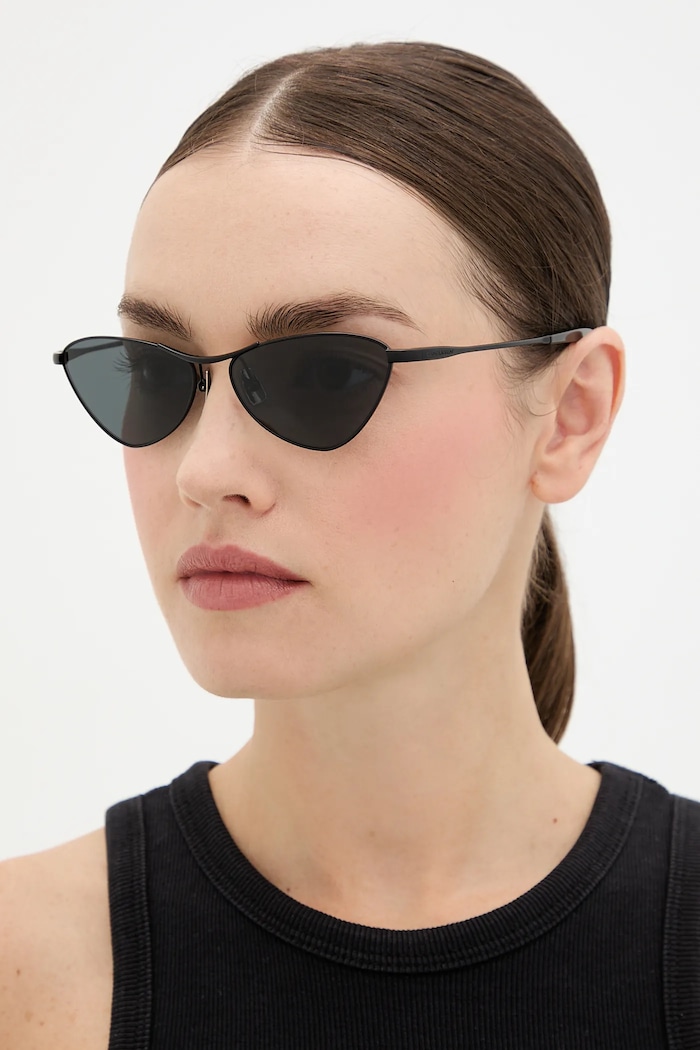 Saint Laurent okulary przeciwsłoneczne jednolita czarny SL.830