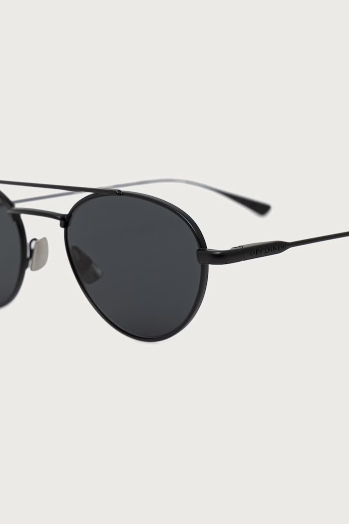 Akcesoria Saint Laurent Okulary przeciwsłoneczne pilotki damskie SL.97 czarny