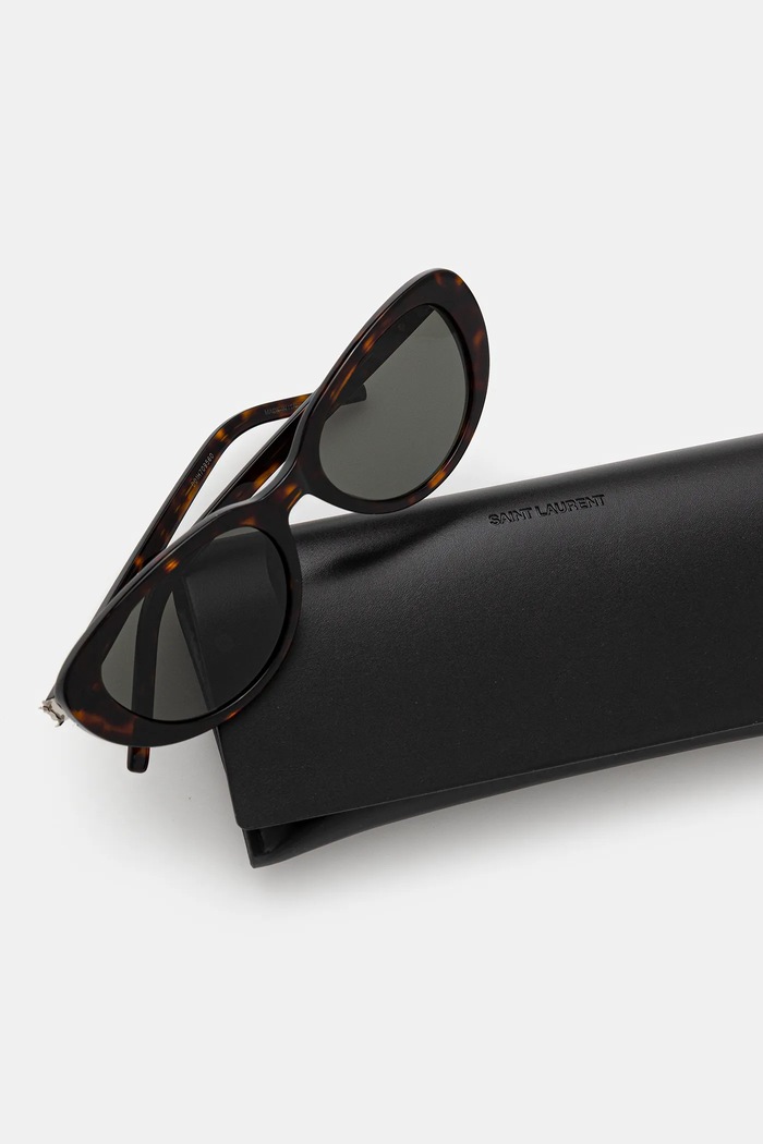 Saint Laurent okulary przeciwsłoneczne brązowy SL.M154