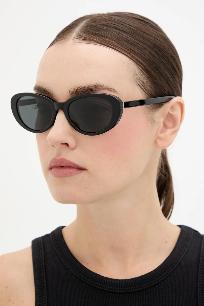 Saint Laurent ochelari de soare uniforme negru SL.M154