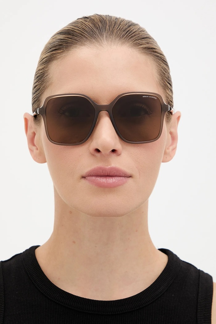 Slnečné okuliare Armani Exchange 0AX4163S.8396T5 hnedá AA00