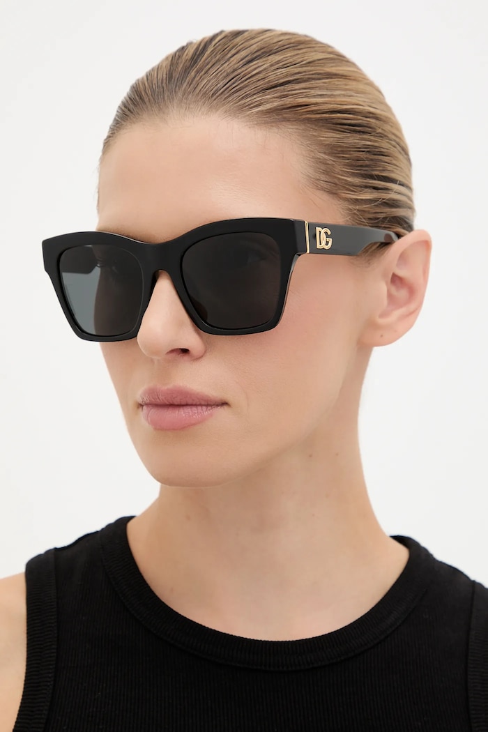 Dolce & Gabbana ochelari de soare femeiești dreptunghiular negru 0DG4512