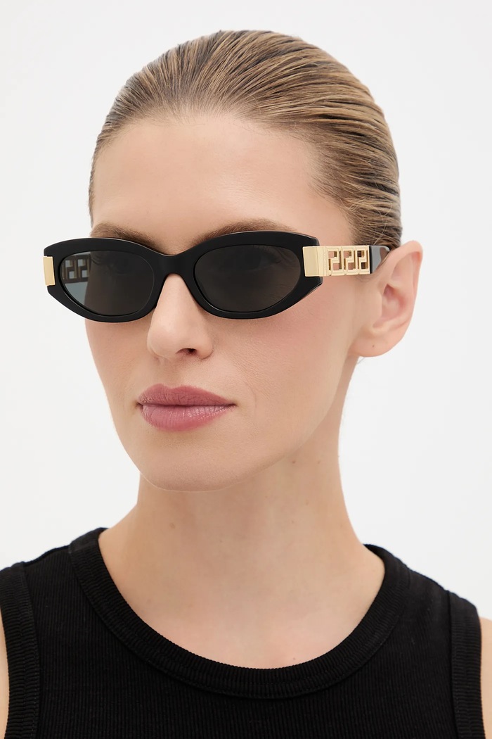 Sluneční brýle Versace kulaté černá 0VE4501