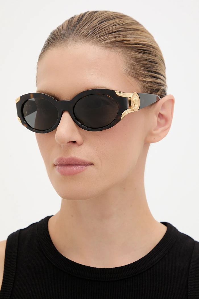 Sluneční brýle Versace geometrické hnědá 0VE4503U