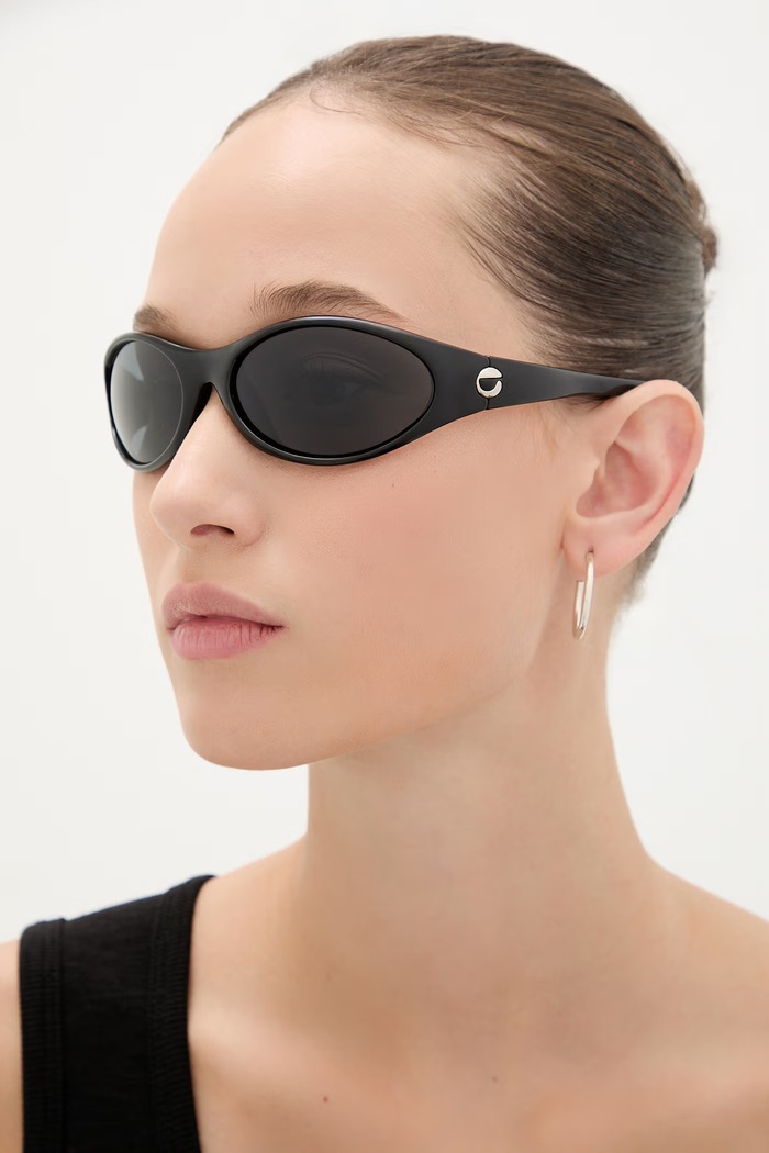 Coperni okulary przeciwsłoneczne Cycling jednolita czarny COPSG06849