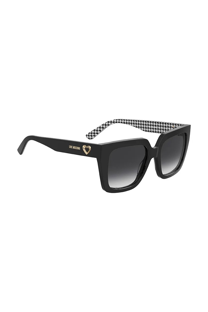 Love Moschino okulary przeciwsłoneczne kwadratowe damskie czarny MOL099/S