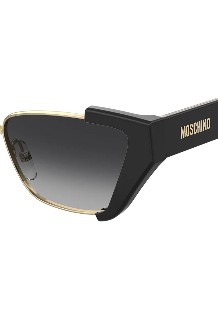 Moschino okulary przeciwsłoneczne kocie oczy damskie MOS205/S złoty