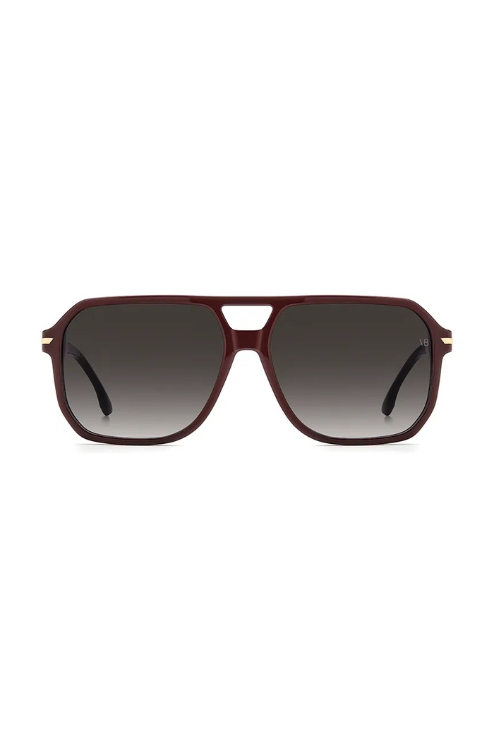 Doplnky Victoria Beckham slnečné okuliare dámske VB.1002/S burgundské