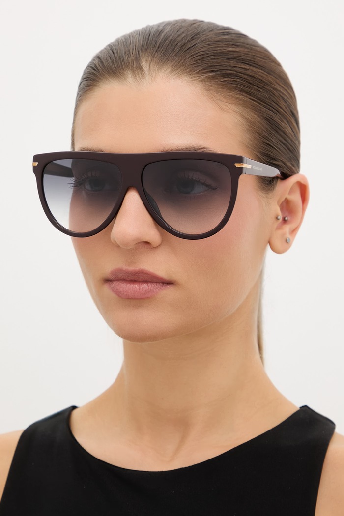Slnečné okuliare Victoria Beckham hladký burgundské VB.1004/S