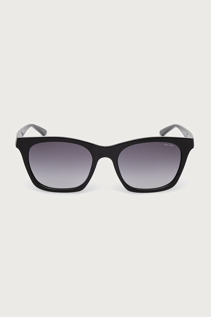 Nike Okulary przeciwsłoneczne kwadratowe damskie VITAL IB3543X czarny AA00