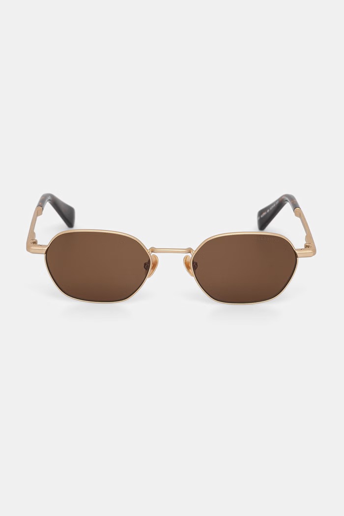 AllSaints okulary przeciwsłoneczne damskie Rory ALS7014 złoty AA00