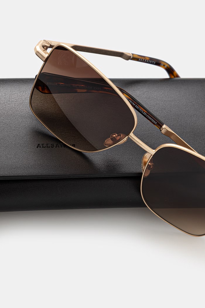 AllSaints ochelari de soare pentru femei Stella ALS7015 aur