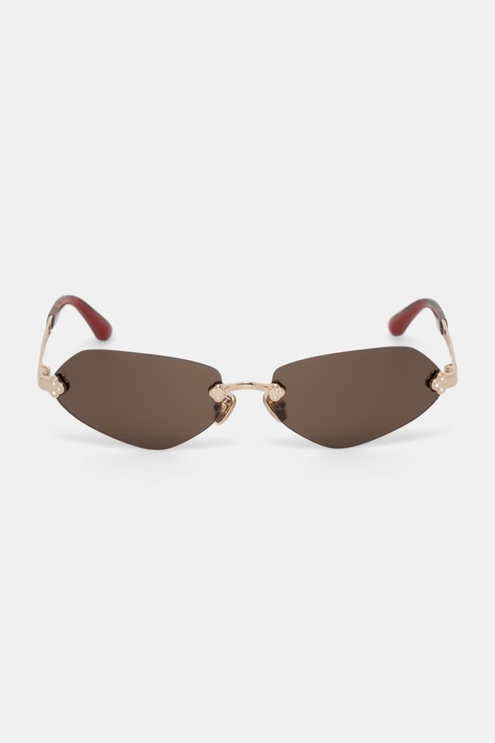 Akcesoria Vivienne Westwood okulary przeciwsłoneczne damskie Vera VW7043 złoty