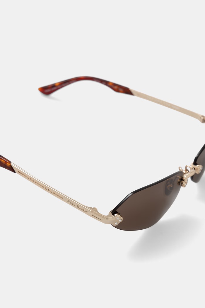 Vivienne Westwood okulary przeciwsłoneczne damskie Vera złoty VW7043
