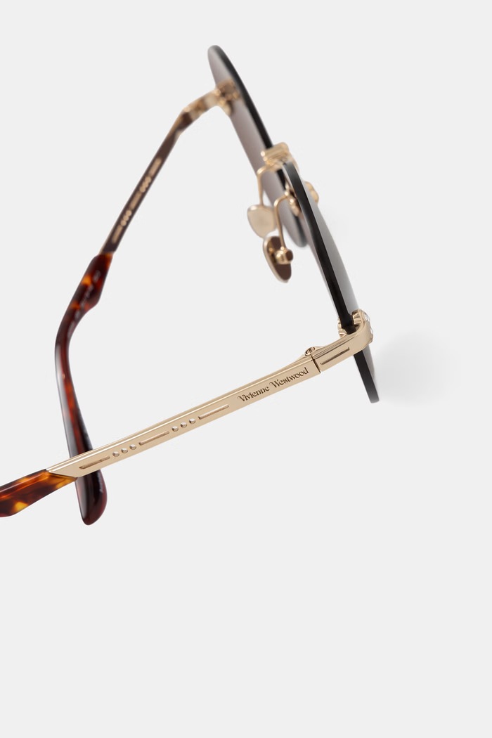 Vivienne Westwood okulary przeciwsłoneczne damskie Franklin złoty VW7044