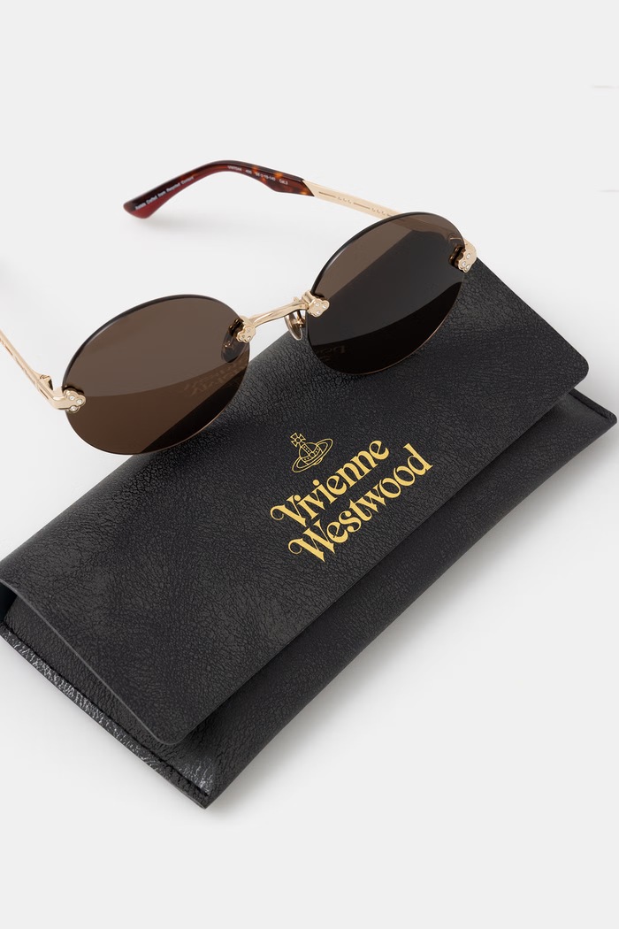 Vivienne Westwood okulary przeciwsłoneczne damskie Franklin VW7044 złoty