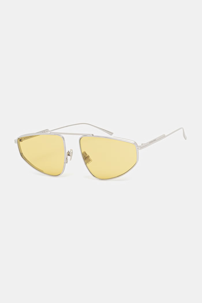 Bottega Veneta Ochelari de soare aviator pentru femei BV1466S argintiu AA00
