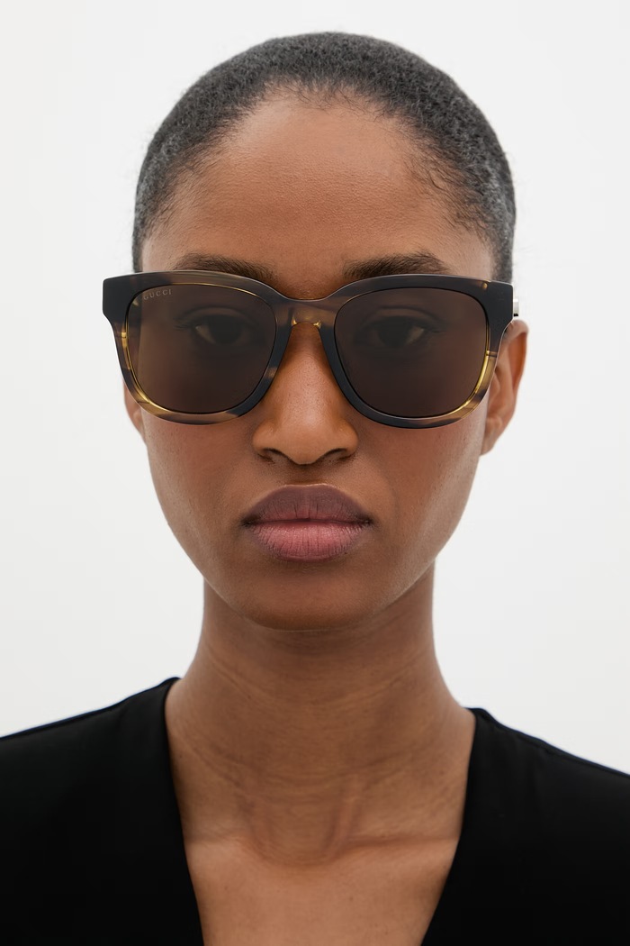 Gucci Ochelari de soare Wayfarer femei GG2126SK maro