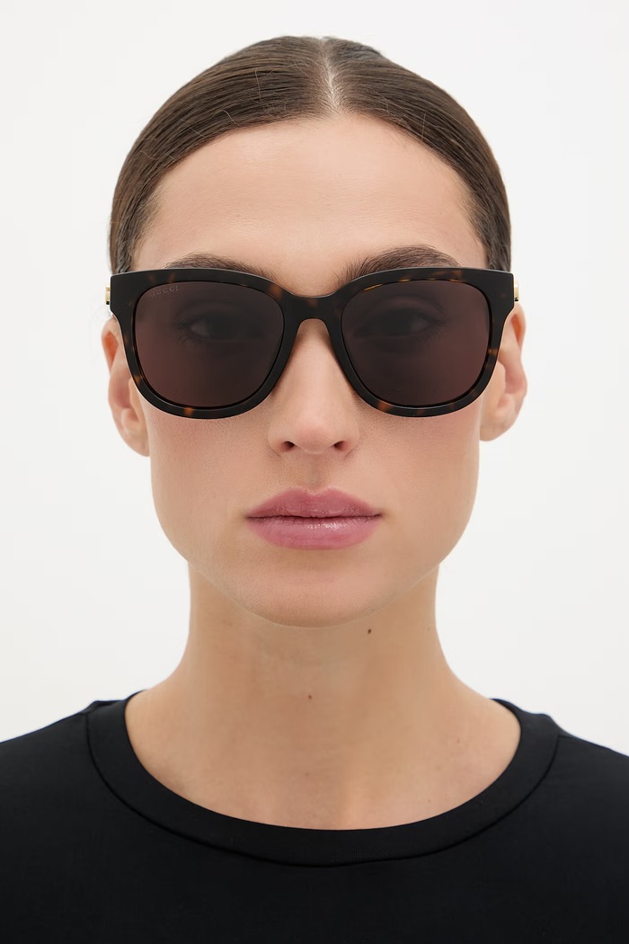 Gucci Ochelari de soare Wayfarer femei GG2126SK maro