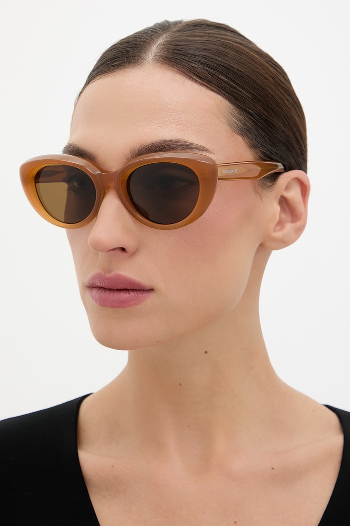 Saint Laurent slnečné okuliare dámske hnedá SL.859