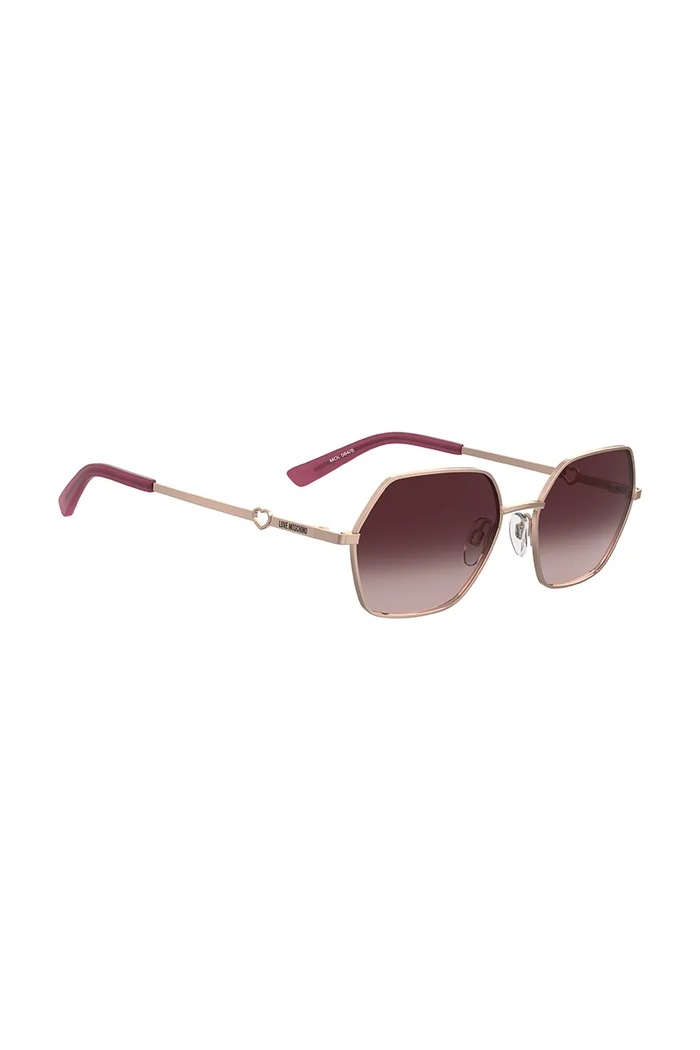 Akcesoria Love Moschino Okulary przeciwsłoneczne damskie MOL084/S złoty