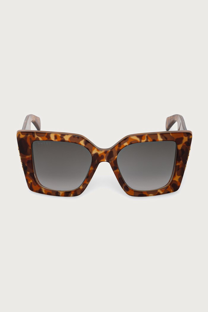 Gucci Okulary przeciwsłoneczne damskie GG2039S brązowy AA00