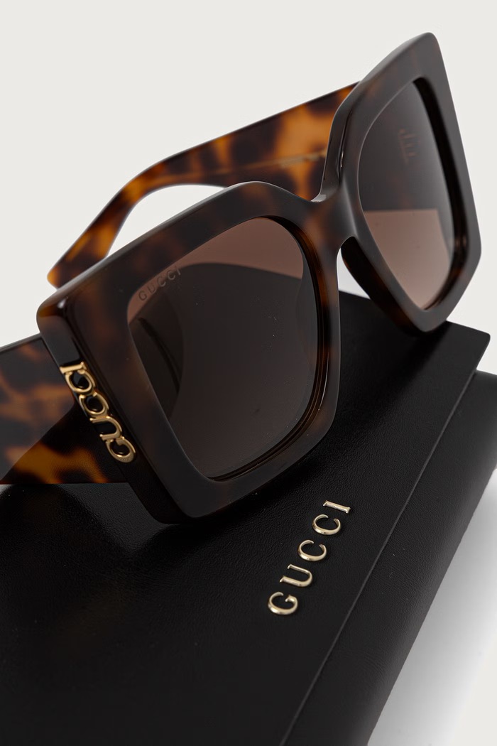 Okulary przeciwsłoneczne damskie Gucci GG2039S brązowy