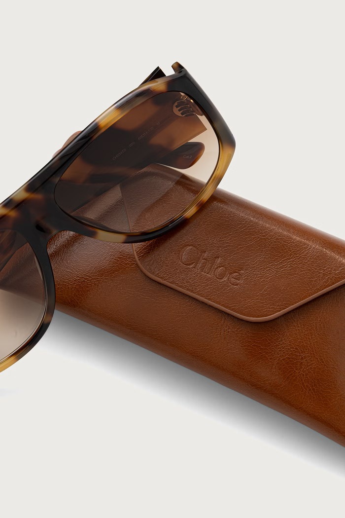 Chloe Okulary przeciwsłoneczne damskie CH0347S brązowy AA00
