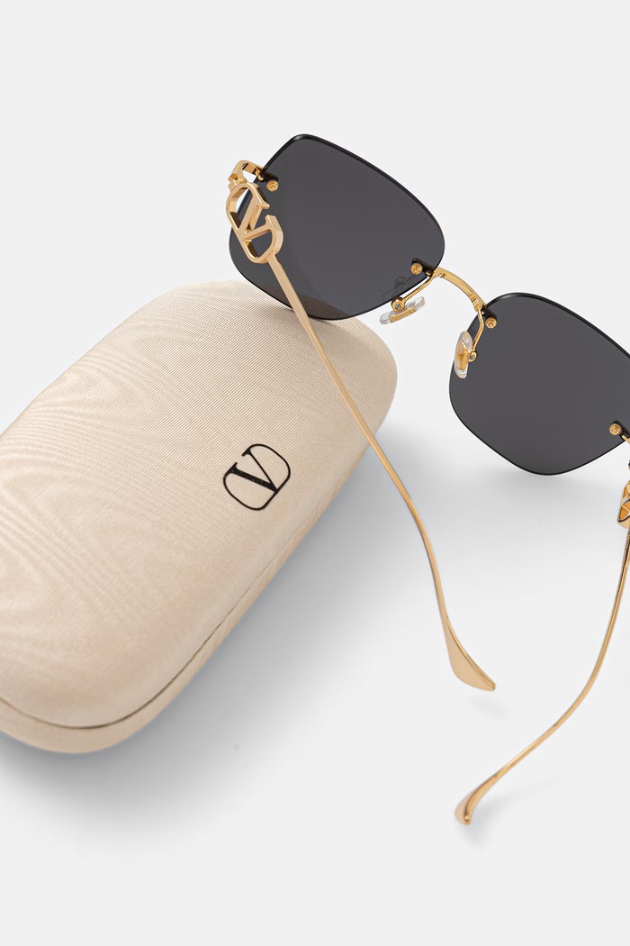 Valentino Eyewear okulary przeciwsłoneczne damskie złoty VG0033S