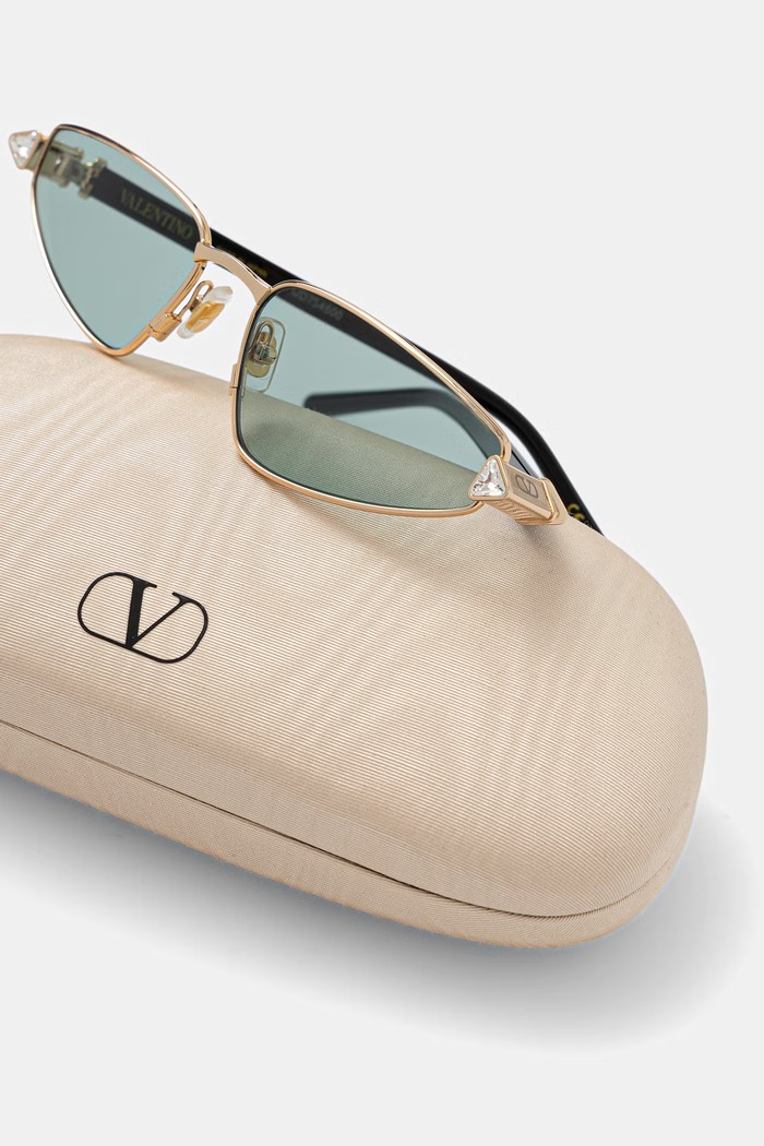 Valentino Eyewear okulary przeciwsłoneczne damskie złoty VG0035S
