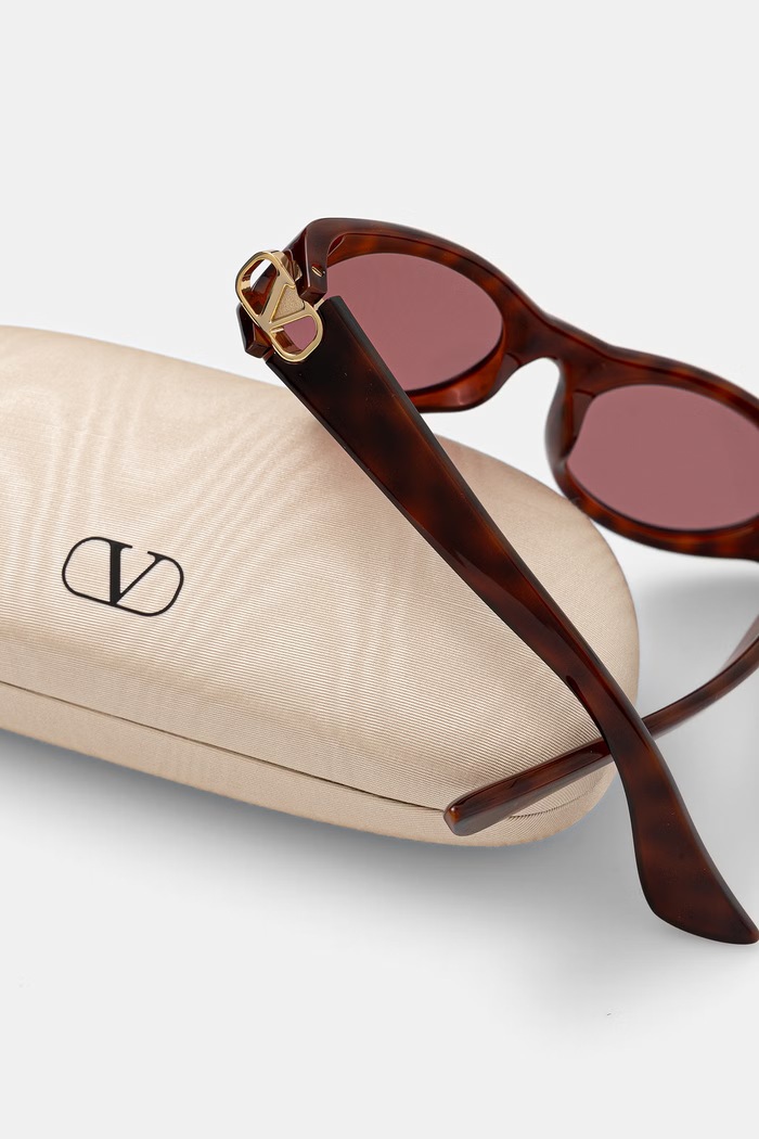 Valentino Eyewear okulary przeciwsłoneczne damskie brązowy VG0015S