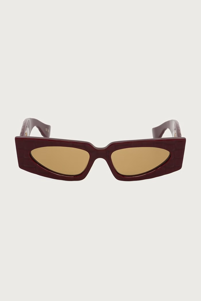 Valentino Eyewear Okulary przeciwsłoneczne kocie oczy damskie VG0001S bordowy AA00
