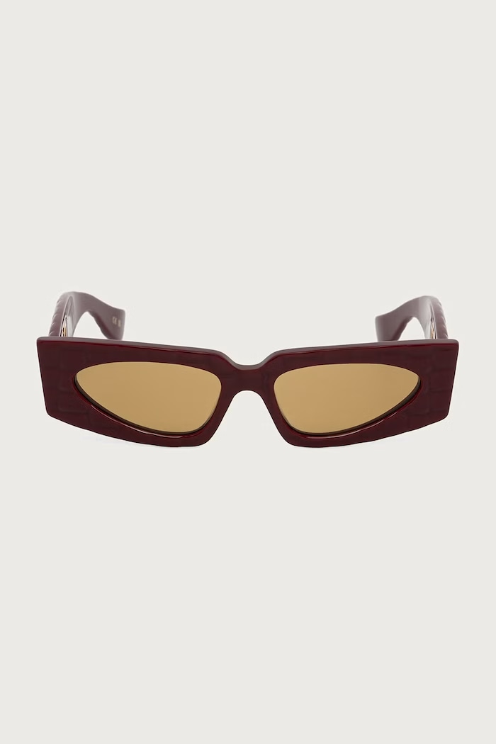 Valentino Eyewear Okulary przeciwsłoneczne kocie oczy damskie VG0001S bordowy AA00