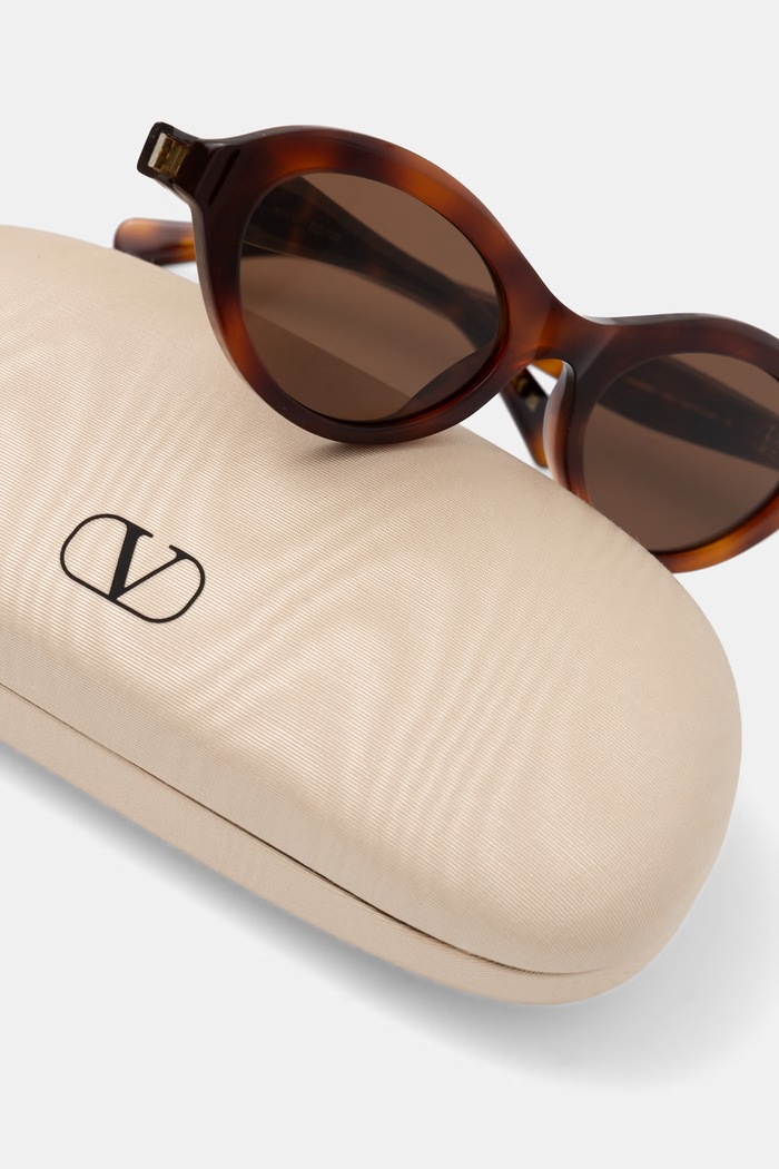 Akcesoria Valentino Eyewear okulary przeciwsłoneczne damskie VG0008S brązowy