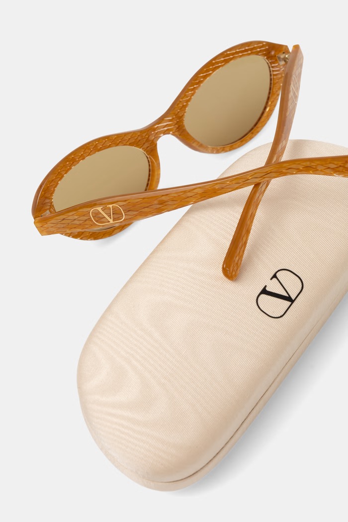 Valentino Eyewear okulary przeciwsłoneczne damskie złoty VG0008S