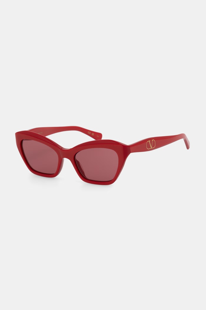 Valentino Eyewear okulary przeciwsłoneczne damskie czerwony VG0009S