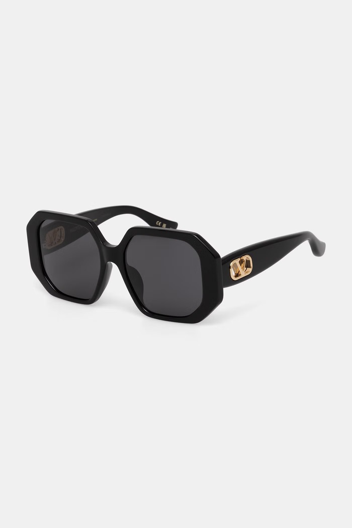 Valentino Eyewear okulary przeciwsłoneczne damskie czarny VG0003SA
