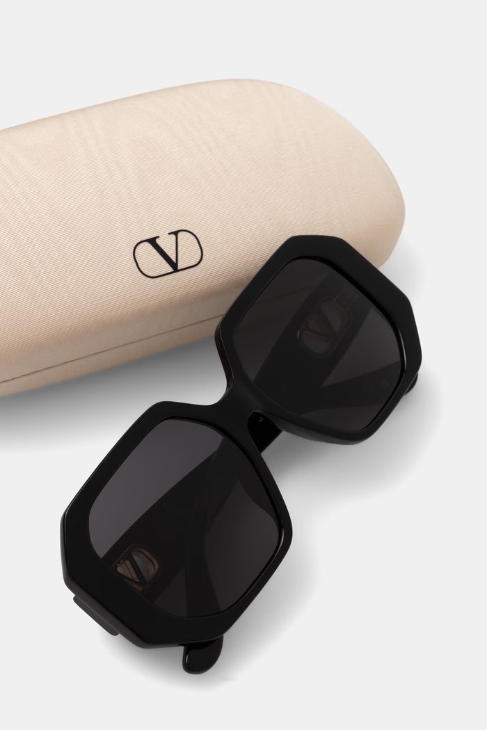 Akcesoria Valentino Eyewear okulary przeciwsłoneczne damskie VG0003SA czarny