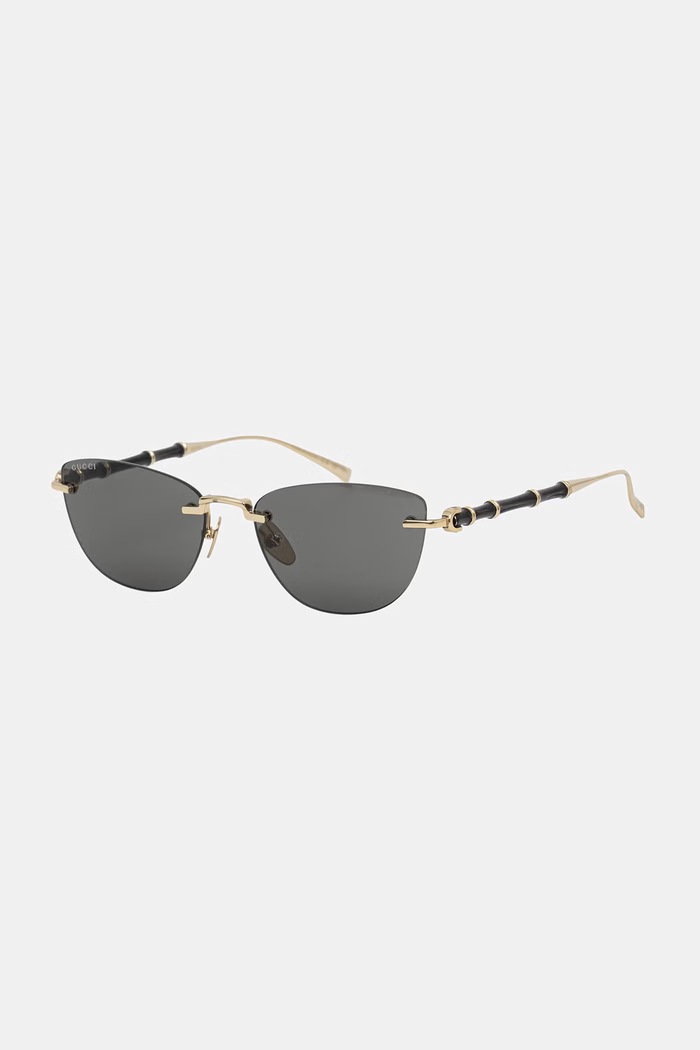 Gucci okulary przeciwsłoneczne damskie złoty GG2063S